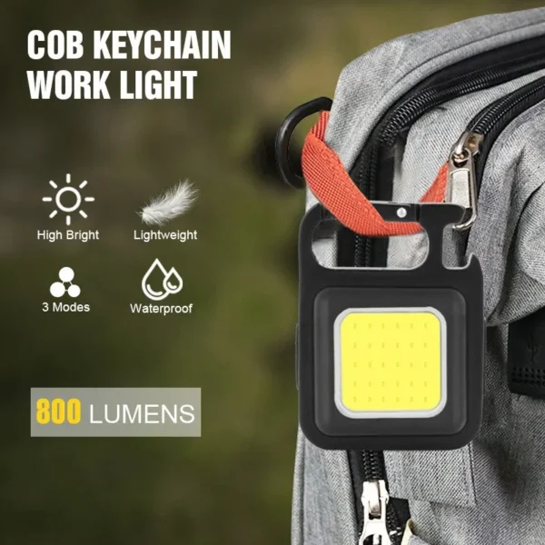 Super Bright Mini COB Keychain Portable light Flashlight Portable Lamp with Magnet USB Charging Waterproof Lighting Camping Lamp - Image 20