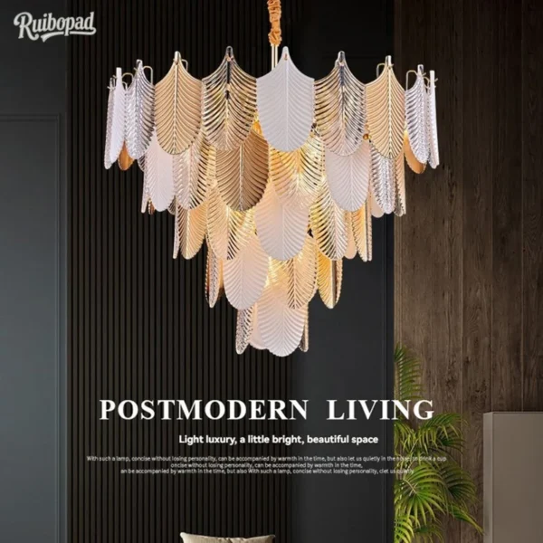 Luxury LED Crystal Chandelier - Ceiling Light for Living Room, Bedroom, Dining Room | Retro Modern Pendant Lighting Fixture