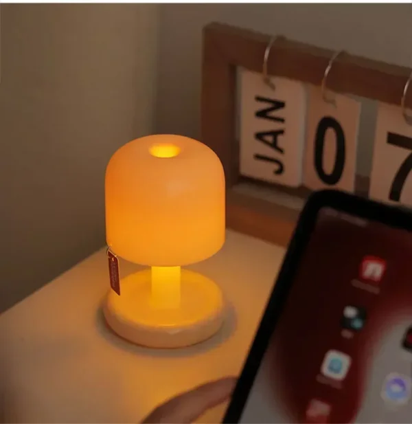 Mini Sunset Night Lamp Desktop Creative USB Rechargeable Ins Mushroom Style Led Night Light for Coffee Bar Home Decor Bedroom - Image 17