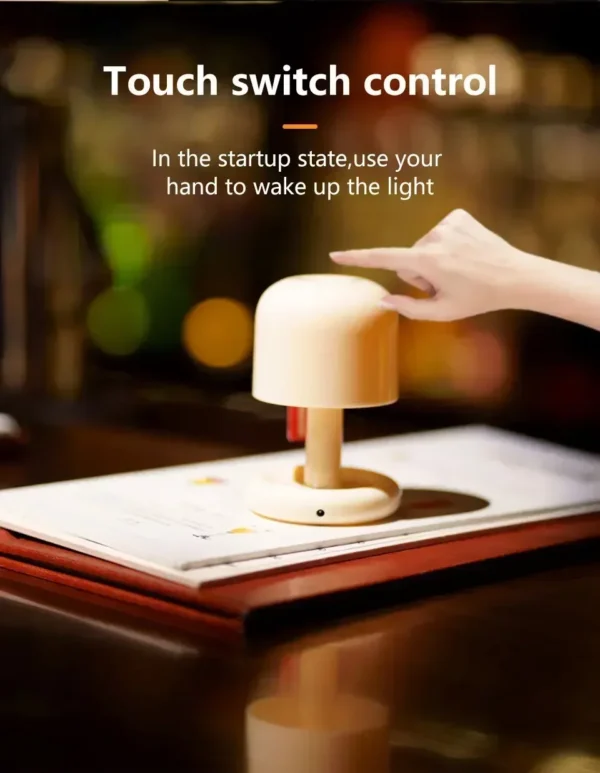 Mini Sunset Night Lamp Desktop Creative USB Rechargeable Ins Mushroom Style Led Night Light for Coffee Bar Home Decor Bedroom - Image 13