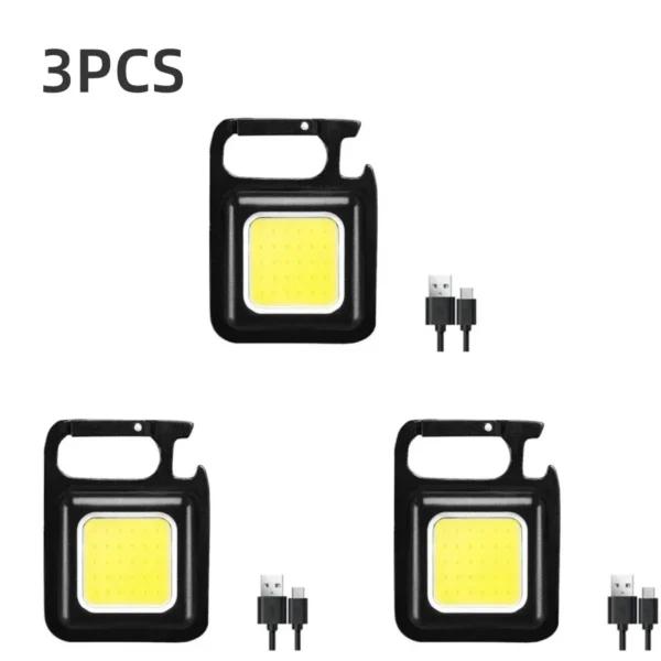 Super Bright Mini COB Keychain Portable light Flashlight Portable Lamp with Magnet USB Charging Waterproof Lighting Camping Lamp - Image 9