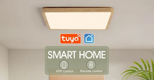 MARPOU 2.4cm Ultra thin led ceiling light Square Wood Grain ceiling lamps for living room 220V 110V led lights for room Bedroom - Image 8