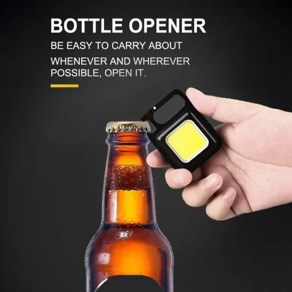 Super Bright Mini COB Keychain Portable light Flashlight Portable Lamp with Magnet USB Charging Waterproof Lighting Camping Lamp - Image 18