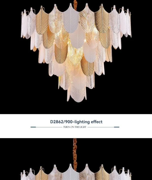 Luxury LED Crystal Chandelier - Ceiling Light for Living Room, Bedroom, Dining Room | Retro Modern Pendant Lighting Fixture - Image 18