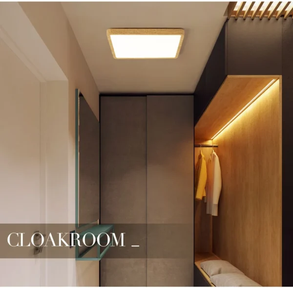 MARPOU 2.4cm Ultra thin led ceiling light Square Wood Grain ceiling lamps for living room 220V 110V led lights for room Bedroom - Image 17