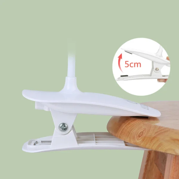 LED Desk Lamp Clip On Type USB Charging With Built In Lithium Battery Touch Dimming 3 Modes Learning Reading Table Lamp - Image 5