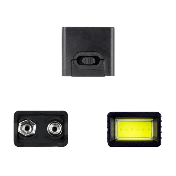 9V Battery Flashlight 9V Mini LED Key Light 6F22 Battery COB Outdoor Lighting Work Light Battery Not Included - Image 4