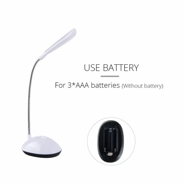 LED Desk Light Eye Protection Reading Lamp AAA Battery Powered Lamp Folding Creative Night Light For Reading Studying Bedroom - Image 4