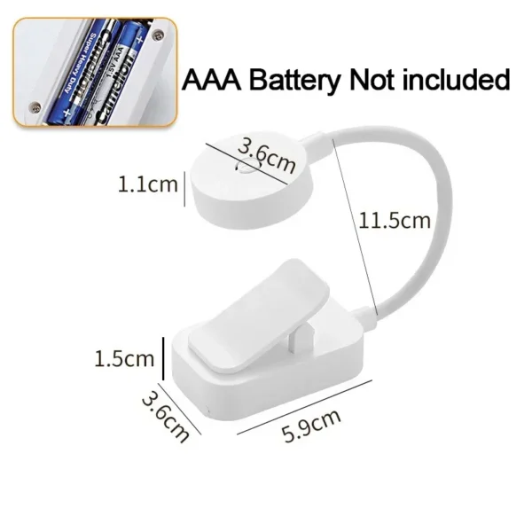 Portable LED Book Lamp Reading Small Table Lamps Eye Protection 3 Colors for Bedroom Study Bedside Student Book clip Night Light - Image 10