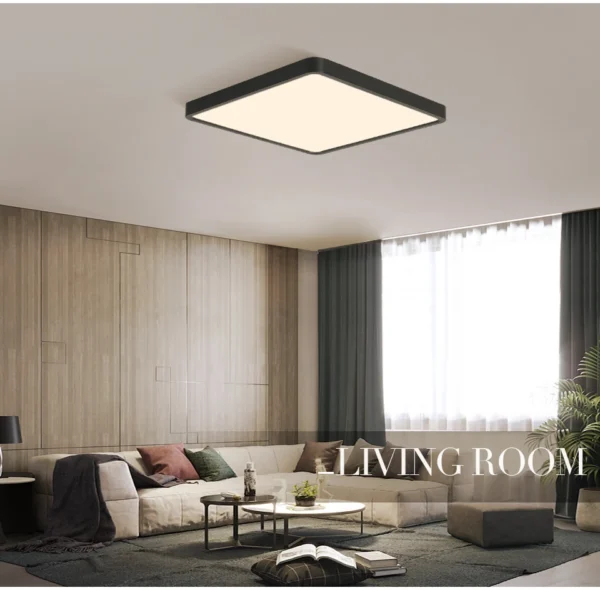 MARPOU 2.4cm Ultra thin led ceiling light Square Wood Grain ceiling lamps for living room 220V 110V led lights for room Bedroom - Image 19