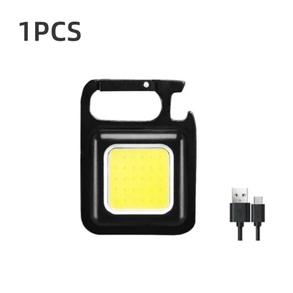 Super Bright Mini COB Keychain Portable light Flashlight Portable Lamp with Magnet USB Charging Waterproof Lighting Camping Lamp - Image 7