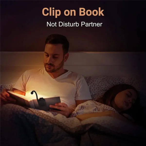 Portable LED Book Lamp Reading Small Table Lamps Eye Protection 3 Colors for Bedroom Study Bedside Student Book clip Night Light - Image 31
