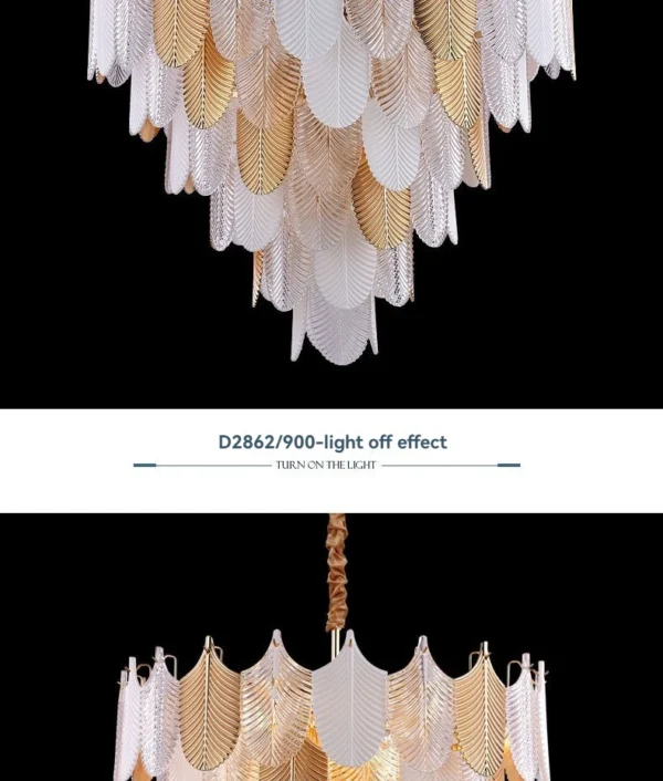 Luxury LED Crystal Chandelier - Ceiling Light for Living Room, Bedroom, Dining Room | Retro Modern Pendant Lighting Fixture - Image 19