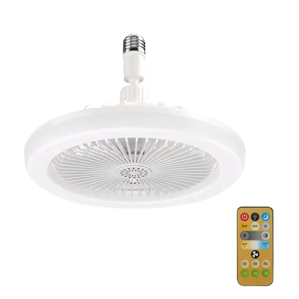 Rotatable 3in1 Ceiling Fan with Remote Control Lighting Lamp E27 Converter Base Lighting Base Bedroom Living Room Miflame - Image 7
