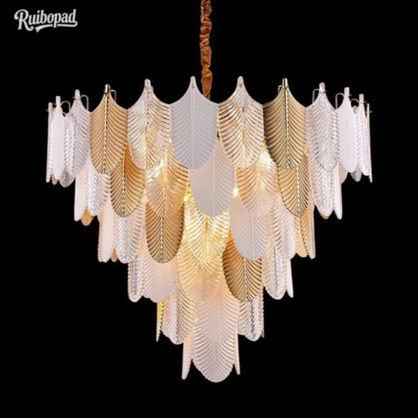 Luxury LED Crystal Chandelier - Ceiling Light for Living Room, Bedroom, Dining Room | Retro Modern Pendant Lighting Fixture - Image 2