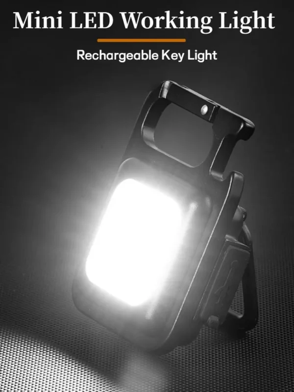 Super Bright Mini COB Keychain Portable light Flashlight Portable Lamp with Magnet USB Charging Waterproof Lighting Camping Lamp - Image 16