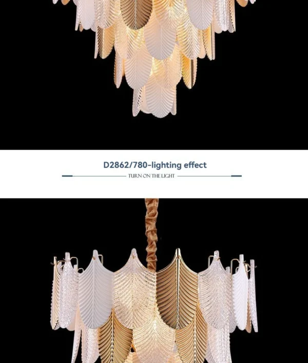 Luxury LED Crystal Chandelier - Ceiling Light for Living Room, Bedroom, Dining Room | Retro Modern Pendant Lighting Fixture - Image 20