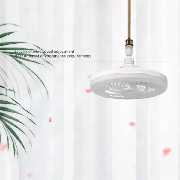 Rotatable 3in1 Ceiling Fan with Remote Control Lighting Lamp E27 Converter Base Lighting Base Bedroom Living Room Miflame - Image 8