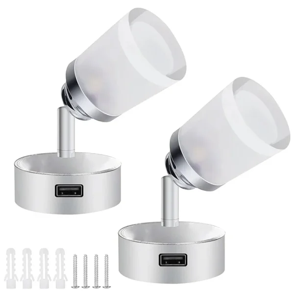 Dimmable Camper Light DC 12-24V 3W Van Caravan Boat Bedside Lamp Wall Light 3 Colors Touch Switch RV Interior LED Lighting - Image 7