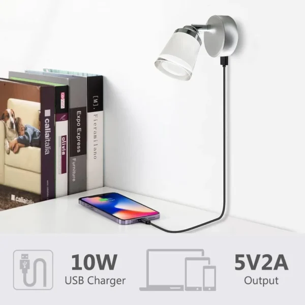 Dimmable Camper Light DC 12-24V 3W Van Caravan Boat Bedside Lamp Wall Light 3 Colors Touch Switch RV Interior LED Lighting - Image 4
