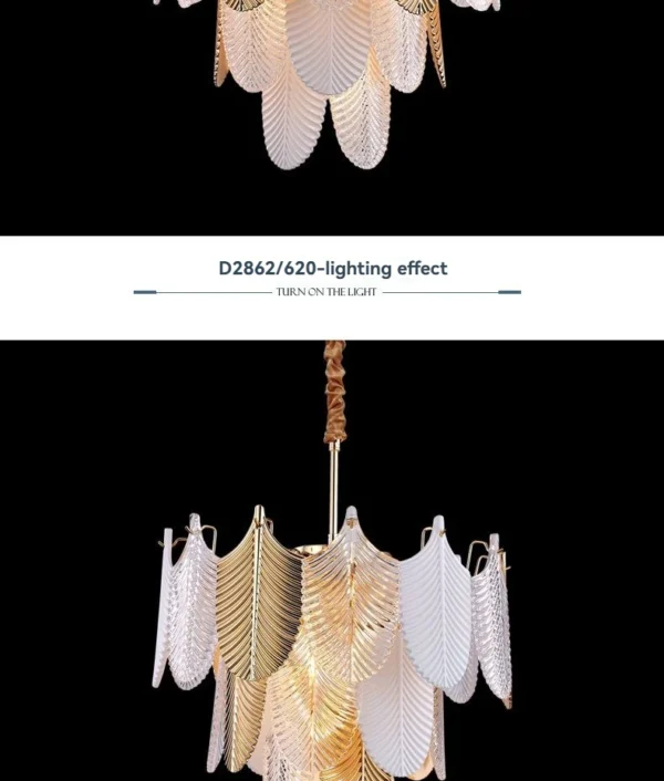 Luxury LED Crystal Chandelier - Ceiling Light for Living Room, Bedroom, Dining Room | Retro Modern Pendant Lighting Fixture - Image 21
